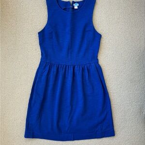 J.Crew Cobalt Blue Fit & Flare Dress Small Sleeveless